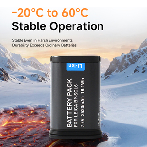 RingTeam BP-SCL6 <span class=keywords><strong>7.2V</strong></span>充電式<span class=keywords><strong>Li</strong></span>-Polymerバッテリーパックカメラ用-長いバッテリー寿命の在庫 - Product Image 5