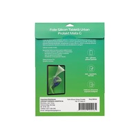 Sac en papier cartonné blanc personnalisé pour film protecteur d'écran de tablette, emballage de vente au détail écologique, boîte en papier