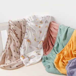 Drap-housse pour lit bébé en tissu crêpe de mousseline 100% coton biologique GOTS personnalisé 52" x 28" - Product Image 2