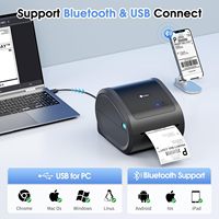 Imprimante d'étiquettes d'expédition thermique Phomemo D520 4x6, interface USB, portable, code-barres, 203 dpi, usage professionnel