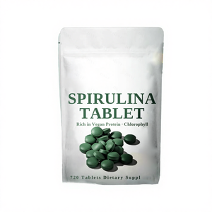 Таблетки спирулины и хлореллы из чистых растительных экстрактов, пищевая добавка оптом для взрослых, от производителя, OEM, ODM - Product Image 4