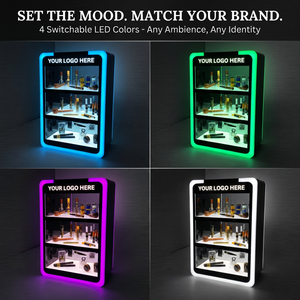 Exhibidor Acrílico Personalizado de 3 Niveles con LED RGB, Soporte de Exhibición Acrílico para Tienda de Tabaco, Estante de Exhibición Acrílico Apache - Product Image 4