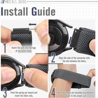 Bracelets de montre à dégagement rapide de 19 mm pour montre intelligente de 19 mm / montre universelle