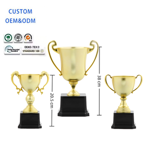<span class=keywords><strong>Trophy</strong></span> với nắp tùy chỉnh kim loại nhựa thể thao danh hiệu giải thưởng ly có tính năng quần vợt cầu lông bóng đá thiết kế bạc kết thúc - Product Image 2
