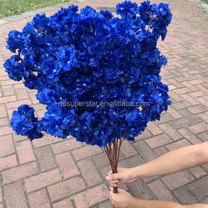 L-656 giá rẻ màu xanh loạt Hoa cưới lối đi hoa màu xanh hoàng gia màu xanh hoa anh đào chi nhánh với nhân tạo - Product Image 1