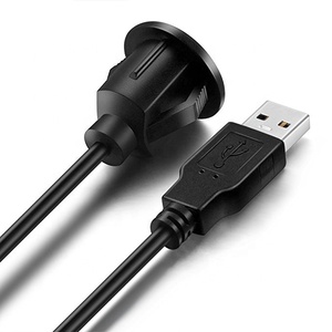 Evrensel Otomatik usb uzatma kablosu Dashboard Gömme Montaj Araba Radyo Stereo Android Wince Kafa Ünitesi DVD CD Medya Oynatıcı 3 Ayak - Product Image 5