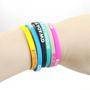 סיטוני צמיד סיליקון דק צמיד סיליקון צמיד עם לוגו מותאם אישית צבע עבור צמיד סיליקון - Product Image 1