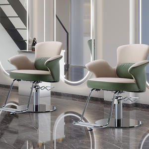 2026New Model Factory Wholesale Stainless Steel Hair Salon Chair Hair Chair with Rotating and Elevating Function Salon Furniture - Product Image 2