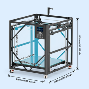 Impresora 3D VEHO 800 de Alta Precisión con Estructura Metálica Estable, Plataforma de Construcción de Vidrio Grande de 800x800, Nueva, Compatible con Material PLA - Product Image 3