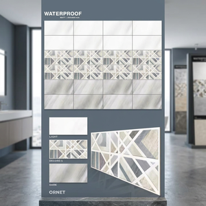 Carreaux muraux en céramique gris mat 30x60cm 300x600mm 12x24 pour salle de bain, cuisine et extérieur, antibactériens - Product Image 4
