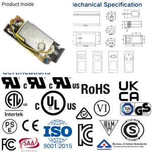 Adaptateur d'alimentation à découpage 60W 24V 2.5A ABS+PC noir/blanc haute efficacité, directement de l'usine, pour éclairage LED, téléphones et produits électroniques - Product Image 2