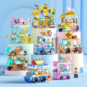 Mini Carrito de Aperitivos, Bloques de Construcción, Juguete de Rompecabezas para Armar, Juego Educativo de Construcción, Alivio del Estrés, Desarrollo Cerebral para Niños - Product Image 1