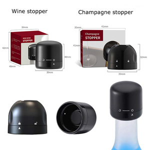 En stock <span class=keywords><strong>Bouchon</strong></span> de bouteille de champagne noir à verrouillage pivotant et réutilisable <span class=keywords><strong>Bouchon</strong></span> de <span class=keywords><strong>vin</strong></span> en <span class=keywords><strong>plastique</strong></span> vendeur supérieur - Product Image 1