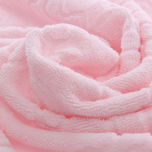 Bath Towel 70x140 Cm Fluffy Cotton Rectangle Yellow Pink Blue Machine Washable - Product Image 3