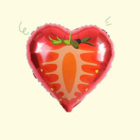 Ballons en aluminium en forme de fruits et légumes : pastèque, fraise, fruit du dragon, kiwi, carambole – Idéal pour la décoration de fêtes