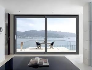 ประตูบานเลื่อนสำหรับงานหนักดีไซน์แบบเรียบง่ายประตูอลูมิเนียมประตูระเบียงที่สวยงามประตูกระจกบานเลื่อน - Product Image 2