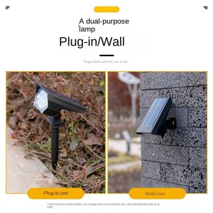 Projecteur Solaire LED Extérieur Double Usage, Étanche, pour Pelouse et Jardin, avec Fixation au Sol pour Usage Domestique - Product Image 6