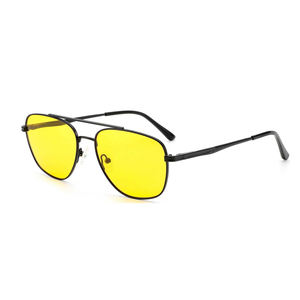 SCJ507T Men <strong>Yellow</strong> Double Bridge Metal Hot Sale Newest Polarized Sunglasses Wholesale Factory Sun <strong>Glasses</strong> - Product Image 1