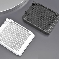 Pendingin CPU Air Putih 240 2X12CM Kipas PWM Pompa Terkontrol Efisien 3300RPM Liquid Aio 200W TDP Pendinginan untuk CPU Gaming Kelas Atas
