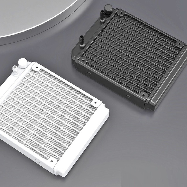 240 White CPU Water Cooler 2X12CM PWM Fan Efficient Controlled Pump 3300RPM Liquid Aio 200W TDP Cooling for High-End Gaming CPU