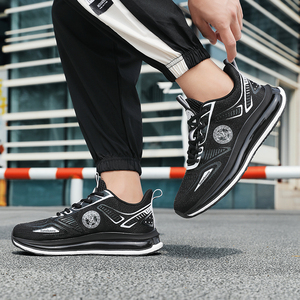 Chaussures de sport décontractées pour hommes, légères, confortables, antidérapantes, semelle résistante à l'usure, design absorbant les chocs, à lacets, souples - Product Image 4