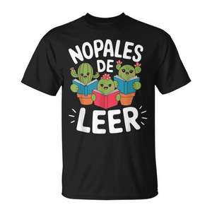 T-shirt pour enseignant en espagnol Nopales De Leer, enseignant bilingue - Product Image 1