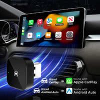 V8 Kablosuz CarPlay Kutusu Araç Ses Video Navigasyon Akıllı Navigasyon Asistanı Apple Android için Kablolu Kablosuz Adaptör