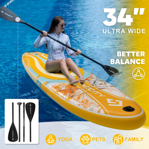 Tabla de Paddle Surf Inflable de Material Drop Stitch, Nueva Llegada, Capacidad de 420 lb, para Surfear en el Agua, Modelo SC02, Estable - Product Image 3