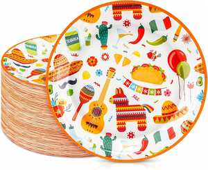 Hot Selling Modern Mexican Fiesta Design Paper <b>Plates</b> 9 in Factory Direct for Cinco De Mayo Party Decorations - Product Image 1