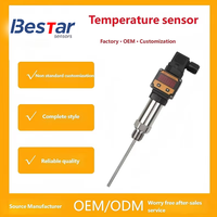 Transductor de Temperatura Pt100, Sonda de Termopar, Sensor de Temperatura OEM ODM, Clasificación IP66, Resolución de 0.1C, Transmisor de Temperatura