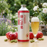 Kingstar Honeycore Appel Chinees Ambachtelijk Bier Fruit Groente 1L Aluminiumblik 4,1% ABV Natuurlijke Smaak Lichte Kleur Kwaliteit
