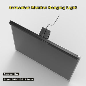 Computer Monitor Lamp LED ABS <b>Touch</b> Control 3 Color Modes USB Powered Task Lamp for Office Use - Product Image 4
