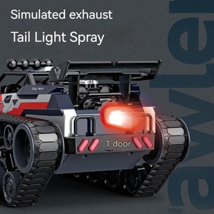SJY-Q155 1:12 Char de combat RC en alliage haute vitesse, driftant, tout-terrain, avec pulvérisation de lumière, télécommande 2.4G, modèle réduit, 12km/h - Product Image 4