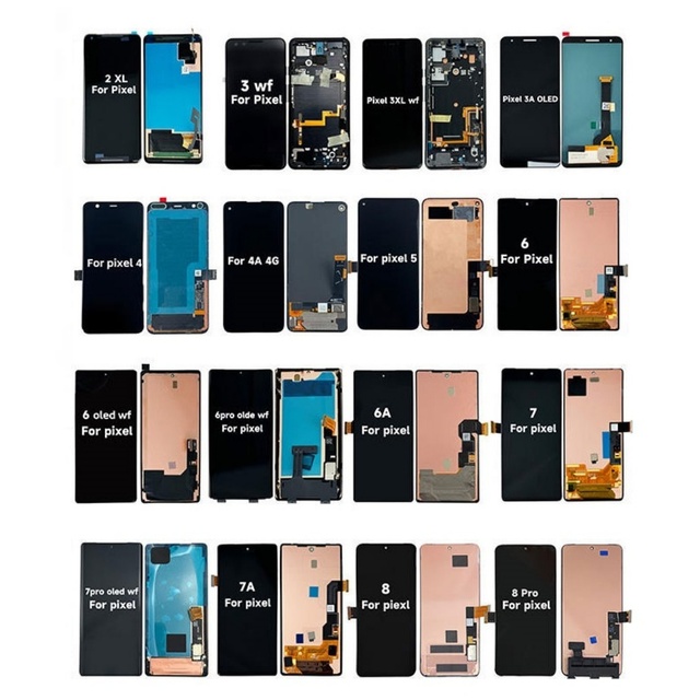 Original Replacement for Google Pixel Xl 2 2Xl 3 3Xl 3A 4 4Xl 4A 5 5A 5G 6 Pro 6A 7 Pro Touch Screen OLED Display Fully Tested 1