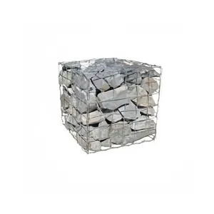 Fabricante directo Caja de jaula de piedra perforada hexagonal galvanizada Bolsa de arena defensiva Gavión Malla de alambre de corte doblado