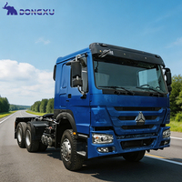 Camion tracteur d'occasion Sinotruk Howo 6x4 371HP Euro 3 à conduite à gauche pour le transport de remorques de fret minier