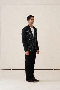 Tùy Chỉnh Hai Nút Đỉnh Ve Áo Blazer Áo Áo Khoác Thời Trang Mỏng Phù Hợp Với Nam Giới Của Sherwani Cho Đảng Đám Cưới Tuxedo May Thực hiện - Product Image 2