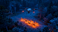 Caméra thermique professionnelle à vente directe d'usine, 12 µm, 50 Hz, détecteur CMOS LWIR, H.264, résolution 640x512 pour drone/UAV