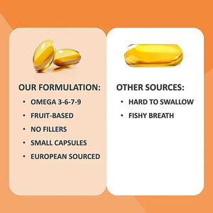 Omega 3 6 7 9 Minyak <span class=keywords><strong>Sea</strong></span> <span class=keywords><strong>Buckthorn</strong></span> 1200mg Cold Pressed 60 Softgel Non GMO Suplemen Makanan - Product Image 2