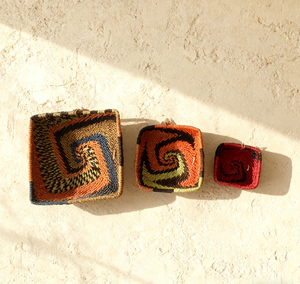 <span class=keywords><strong>Panier</strong></span> mural en papier tressé à la main style Art Déco BOHO <span class=keywords><strong>africain</strong></span>, idéal pour la maison, les mariages, les anniversaires - Vente en gros Sunrise Factory - Product Image 1