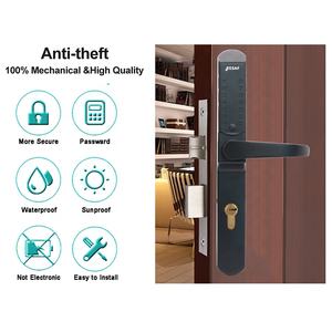 Entrada <span class=keywords><strong>sin</strong></span> <span class=keywords><strong>llave</strong></span> Contraseña de doble cara Puerta de puerta de hierro forjado Código de combinación mecánica Cerradura de puerta de botón <span class=keywords><strong>para</strong></span> puerta comercial - Product Image 6