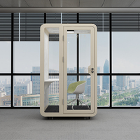 Cabine Acoustique Intérieure en Acier, Insonorisée, pour Bureau, Réunions, Enregistrement et Confidentialité