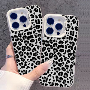 Nero bianco leopardo UV stampa materiale PC <span class=keywords><strong>Cover</strong></span> custodia per telefono antiurto per <span class=keywords><strong>iPhone</strong></span> 16 <span class=keywords><strong>Pro</strong></span> <span class=keywords><strong>Max</strong></span> 15 Plus 17 14 13 <span class=keywords><strong>Pro</strong></span> 12 Mini <span class=keywords><strong>11</strong></span> - Product Image 2