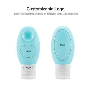 ขวดจ่ายซิลิโคนกันรั่วแบบบีบนุ่มสำหรับเติมภาชนะเครื่องสำอางขนาดเดินทาง - Product Image 3