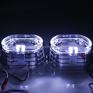 2023 LED DRL Angel Eye With Shrouds Masks for 3 Inch Q5 Lens Xenon Projector Aftermarket Car Upgrading Headlight Retrofit Kit - Product Image 4