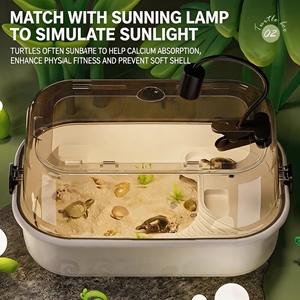 Terrario <span class=keywords><strong>Grande</strong></span> Minimalista de Plástico Grueso para Reptiles, Diseño Limpio sin Bordes, Recinto Personalizado, Vivario Moderno y Elegante - Product Image 5