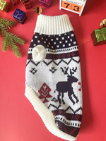 Pulls pour animaux de compagnie en tricot respirant personnalisés, motifs d'animaux mignons, dessins animés, chandails pour chiens et chats, vêtements d'hiver de Noël