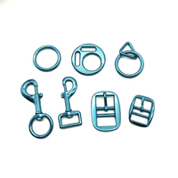 Set Perlengkapan Logam Seng Paduan Kekuatan Tinggi untuk Kalung Anjing, Kait Putar Tugas Berat dengan Komponen Gesper D-Ring untuk Tali Pengikat Hewan Peliharaan