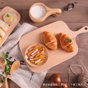 Wooden Cutting Board Solid <b>Wood</b> Rectangle Kitchen Fruit <b>Slicing</b> Serving Tray Household Use - Product Image 3
