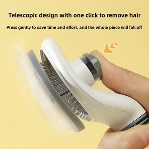 Brosse automatique démêlante pour animaux de compagnie – Peigne de toilettage pour chiens et chats – Outil de démêlage et de coiffage – Fournitures ménagères - Product Image 4